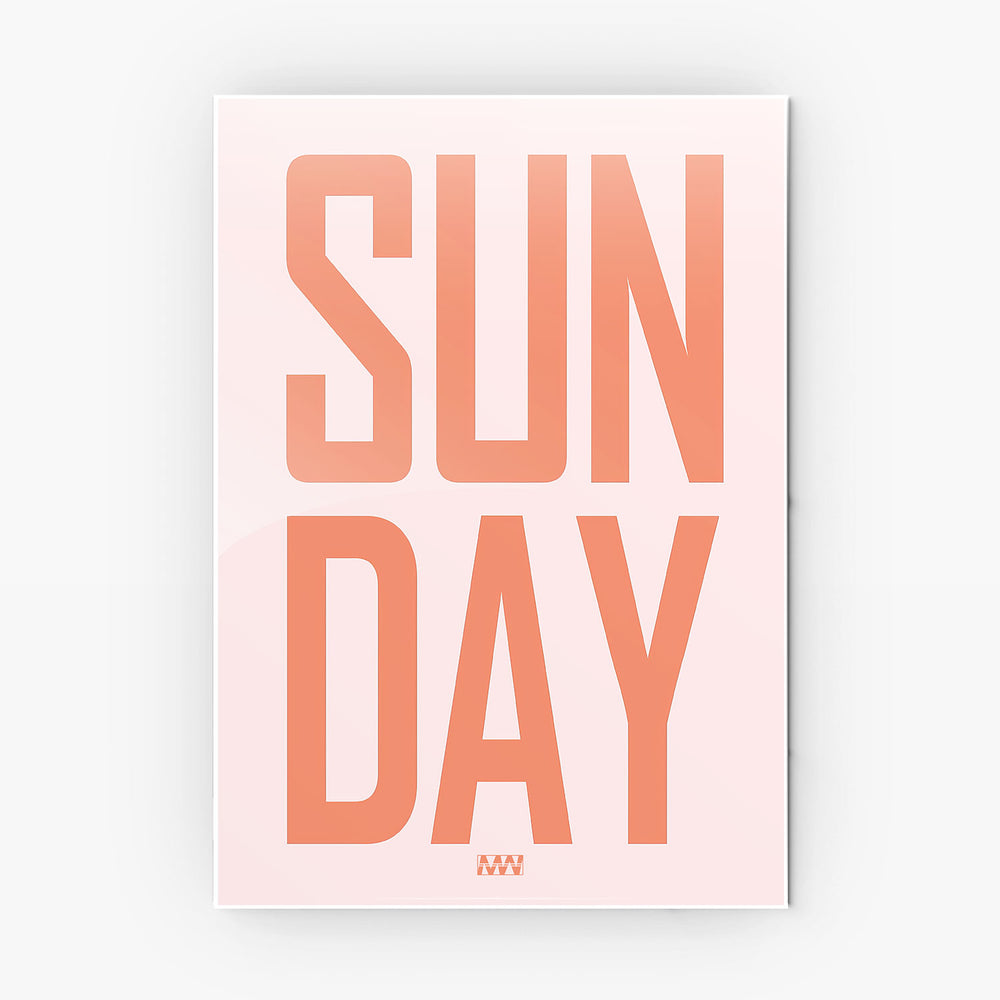 Sun Day metal poster