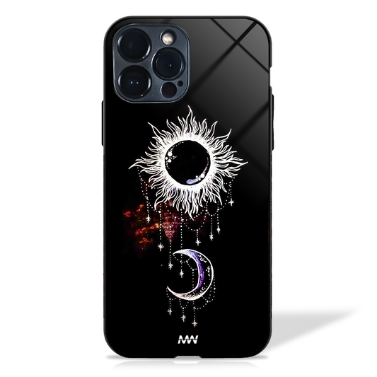 Sun Moon Dream Catcher Glass Case -  - MW Stuffs - 