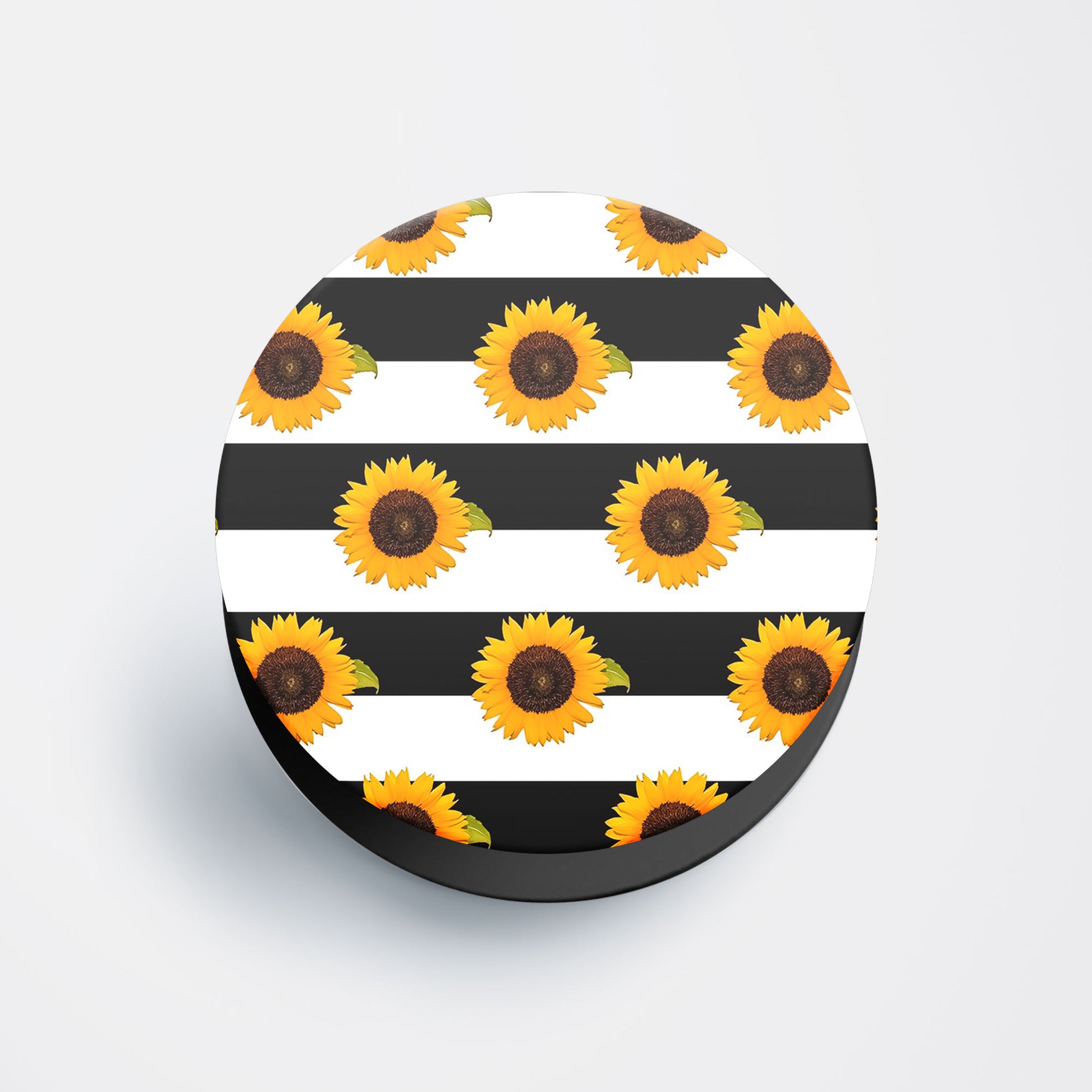 Sunflower & Stripes Flat Pop Holder