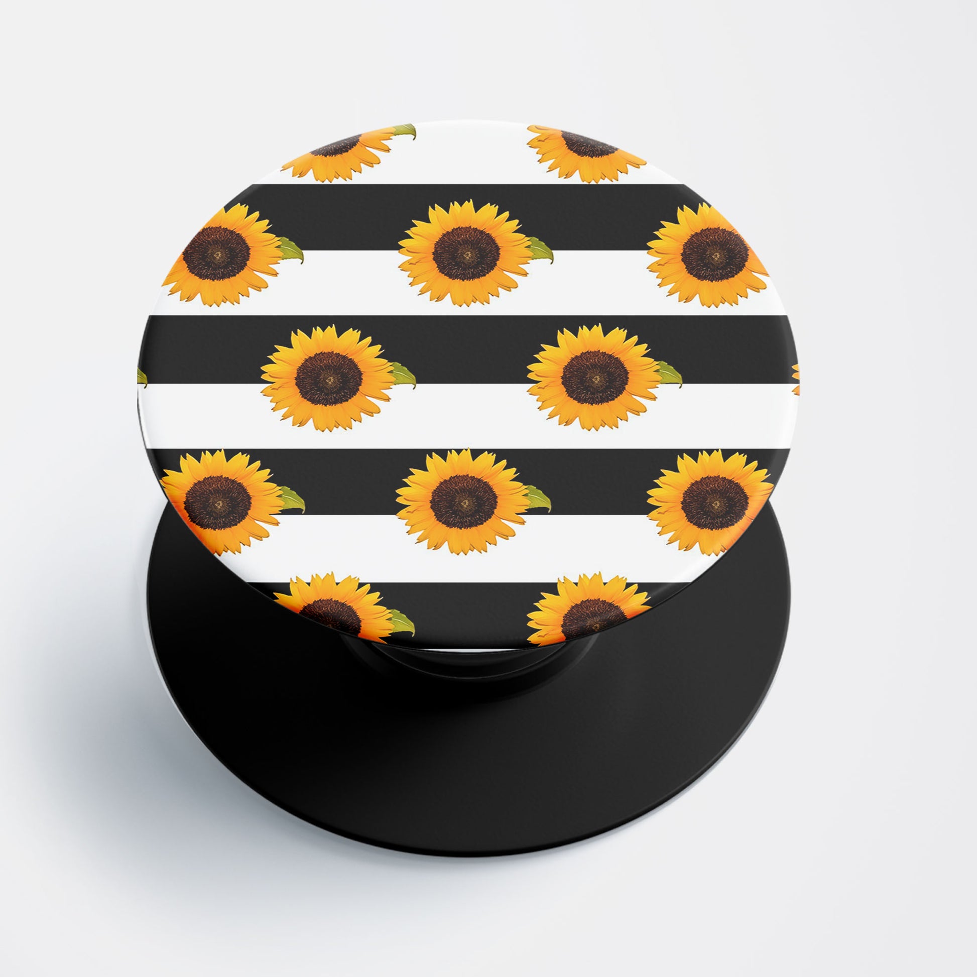 Sunflower & Stripes Flat Pop Holder