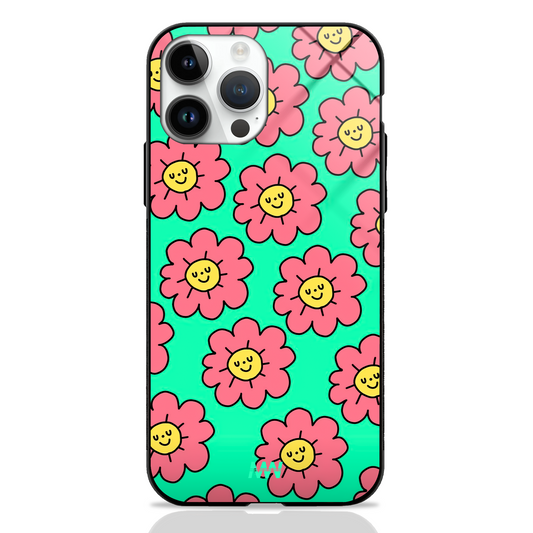 Sunny Smiles Blossoms Premium Glass Case -  - MW Stuffs - 