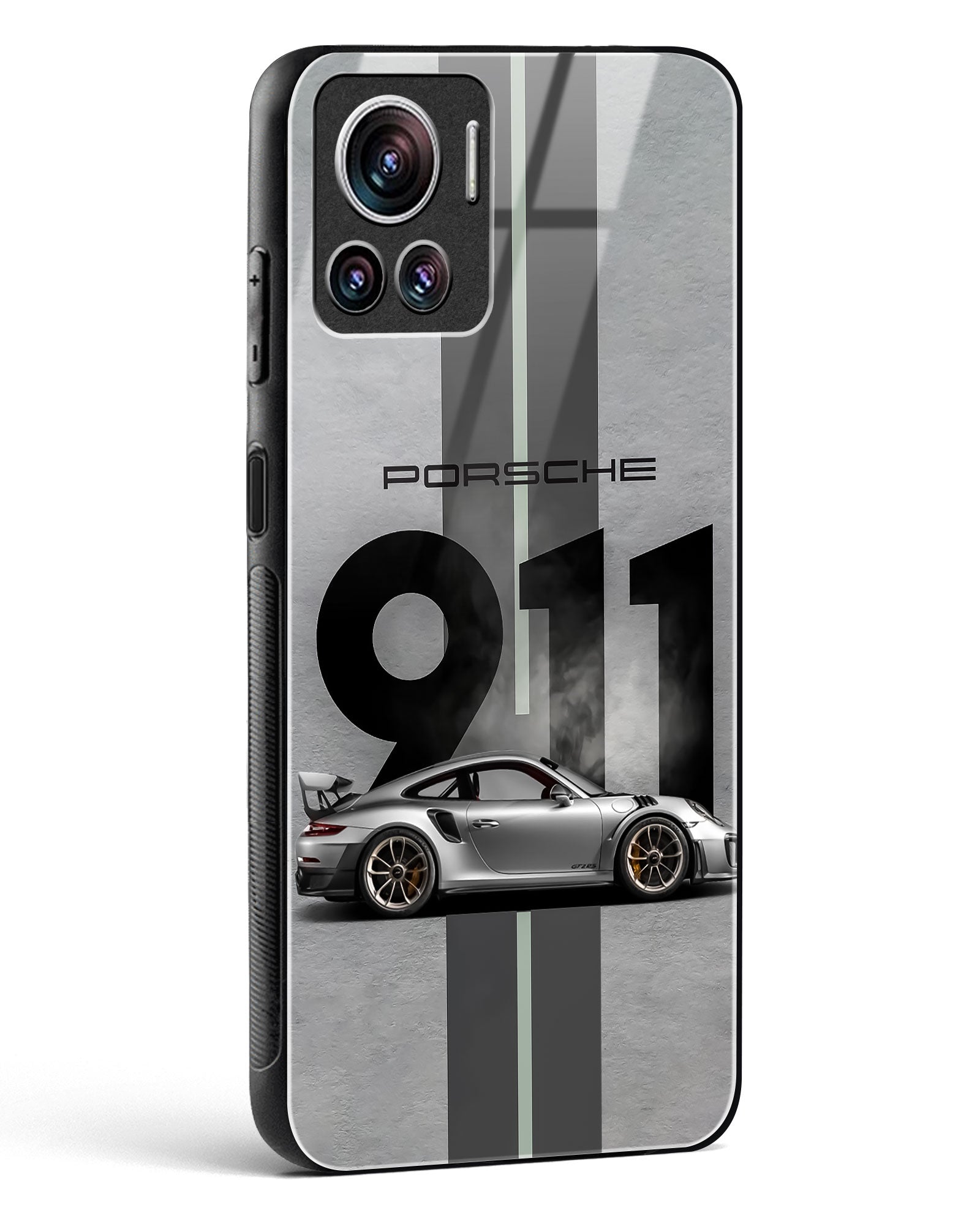 Super Car 911 Glass Phone Case-Motorola Edge 30 Ultra