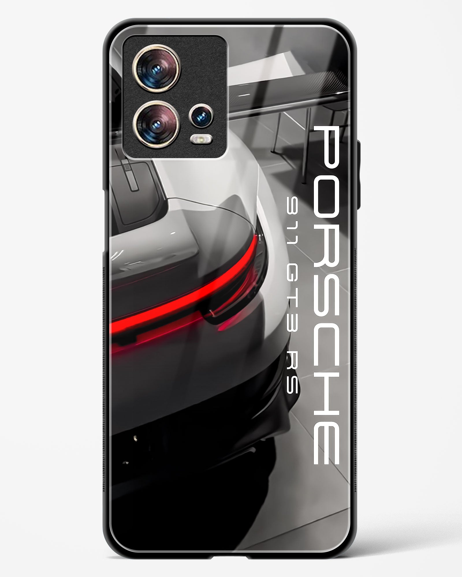 Super Car Racking Glass Phone Case-Motorola Edge 30 Fusion