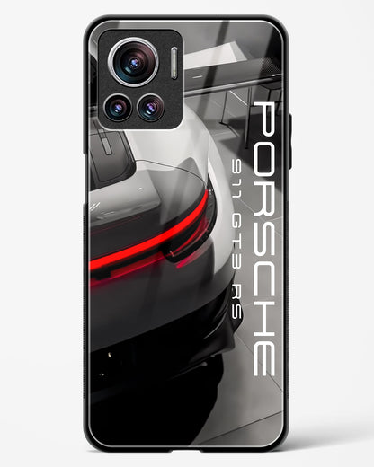 Super Car Racking Glass Phone Case-Motorola Edge 30 Ultra