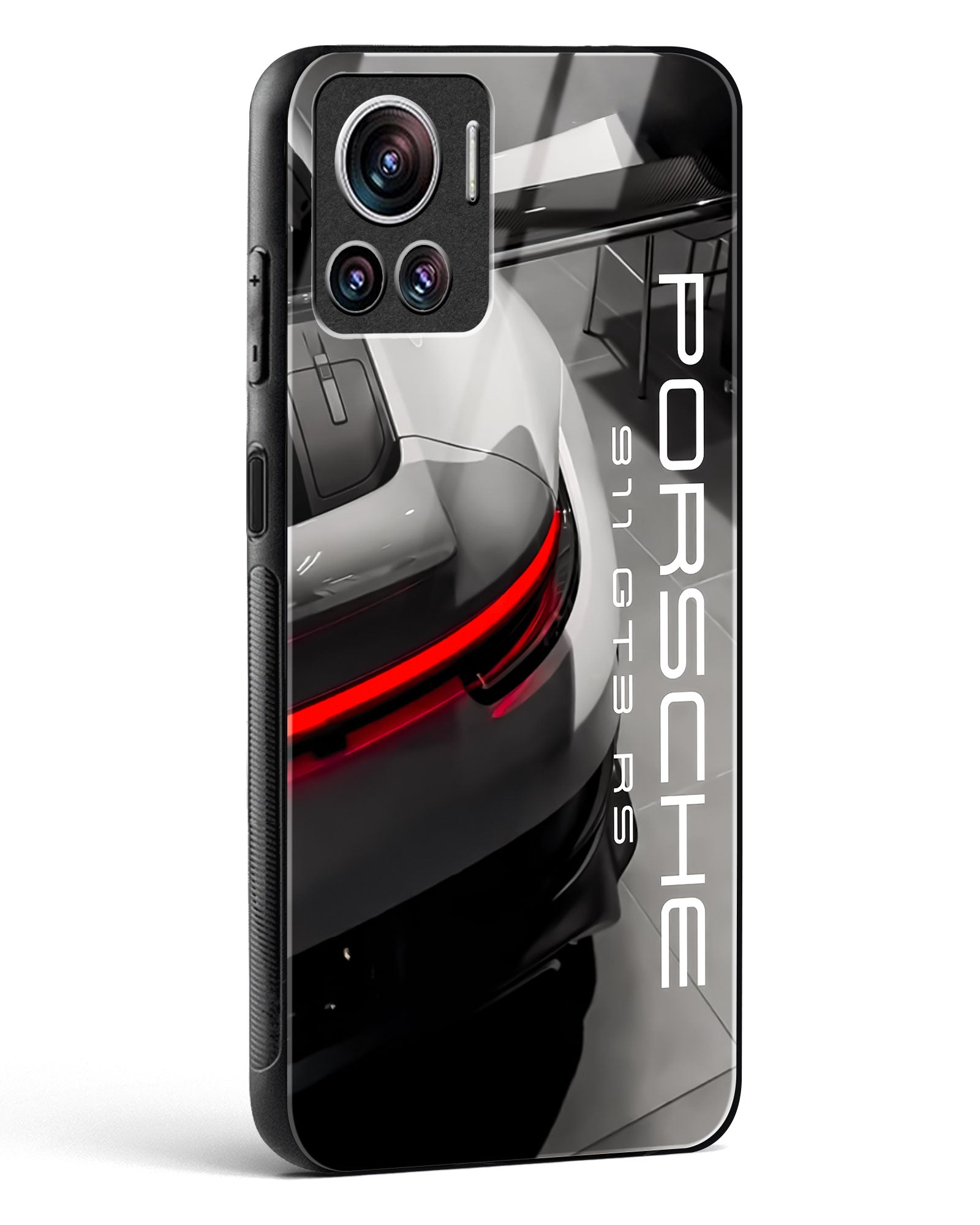 Super Car Racking Glass Phone Case-Motorola Edge 30 Ultra
