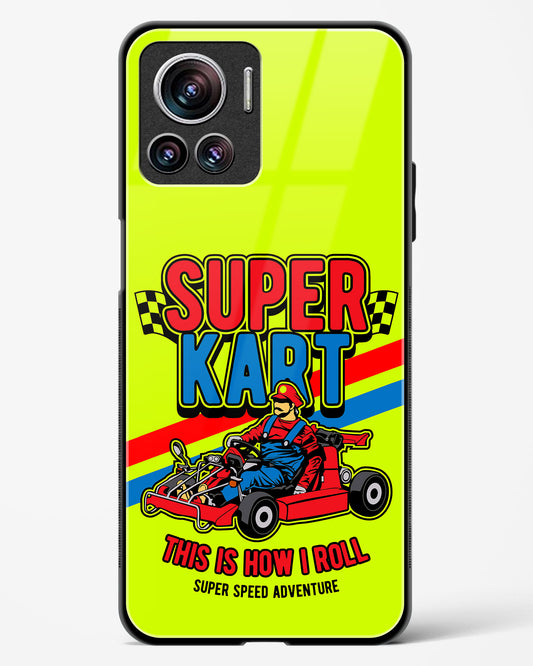 Super Kart Speedster Glass Phone Case-Motorola Edge 30 Ultra