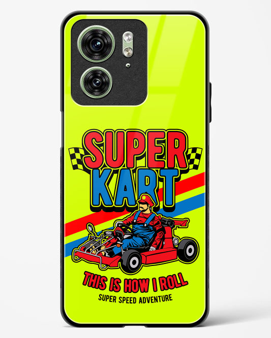 Super Kart Speedster Glass Phone Case-Motorola Edge 40