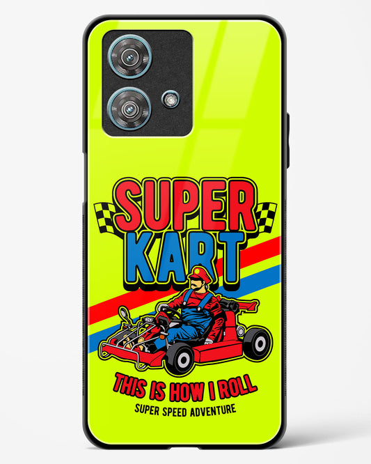 Super Kart Speedster Glass Phone Case-Motorola Edge 40 Neo