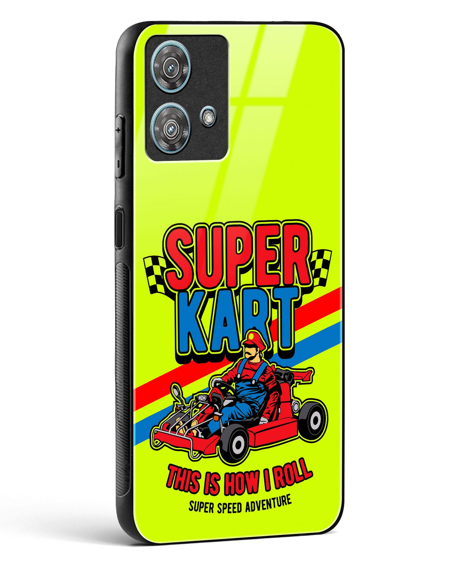 Super Kart Speedster Glass Phone Case-Motorola Edge 40 Neo