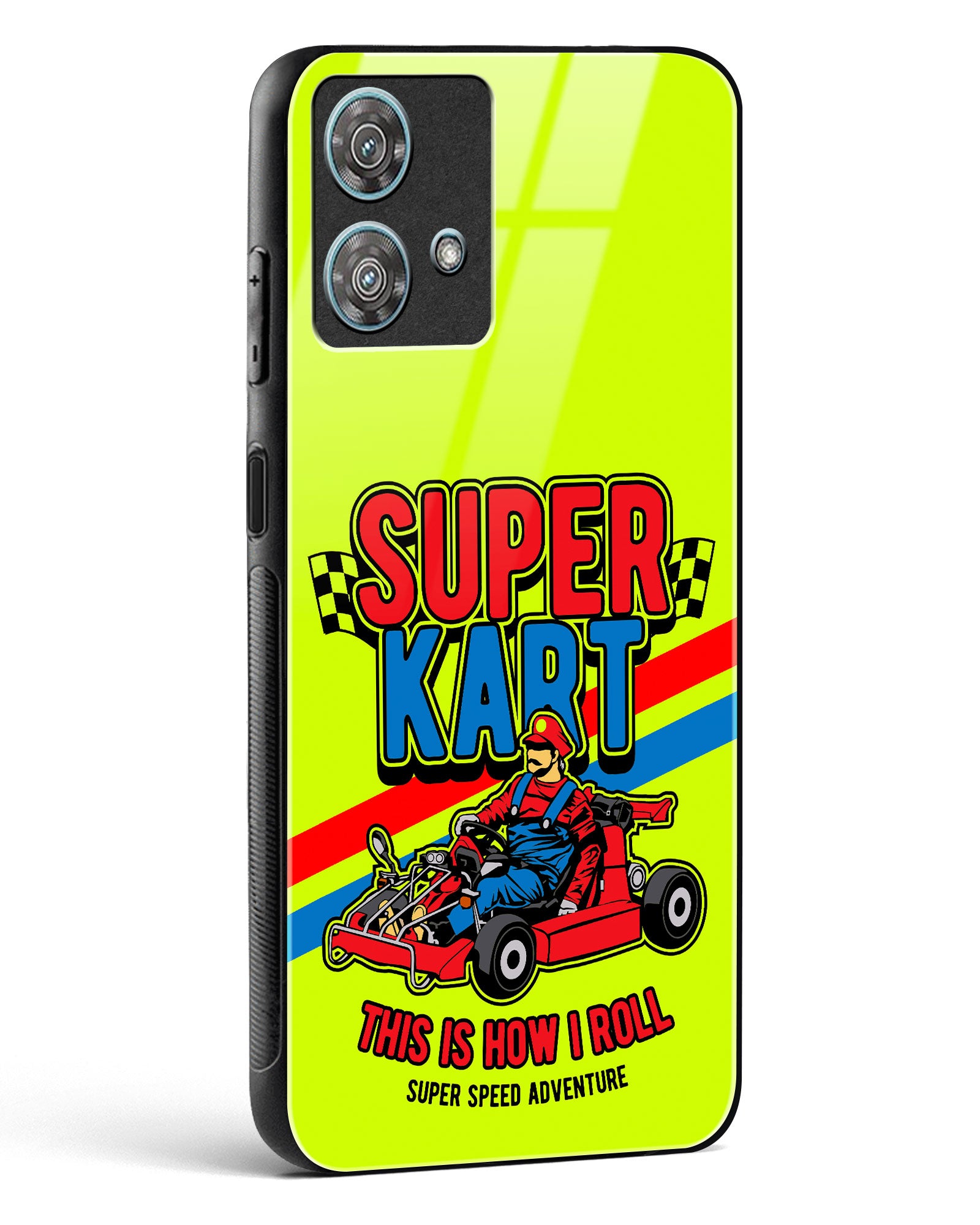 Super Kart Speedster Glass Phone Case-Motorola Edge 40 Neo