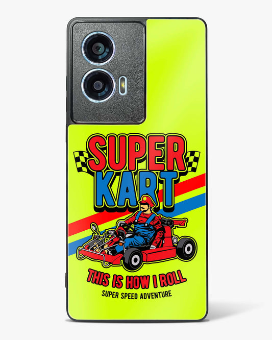 Super Kart Speedster Glass Phone Case-Motorola Edge 50 Fusion