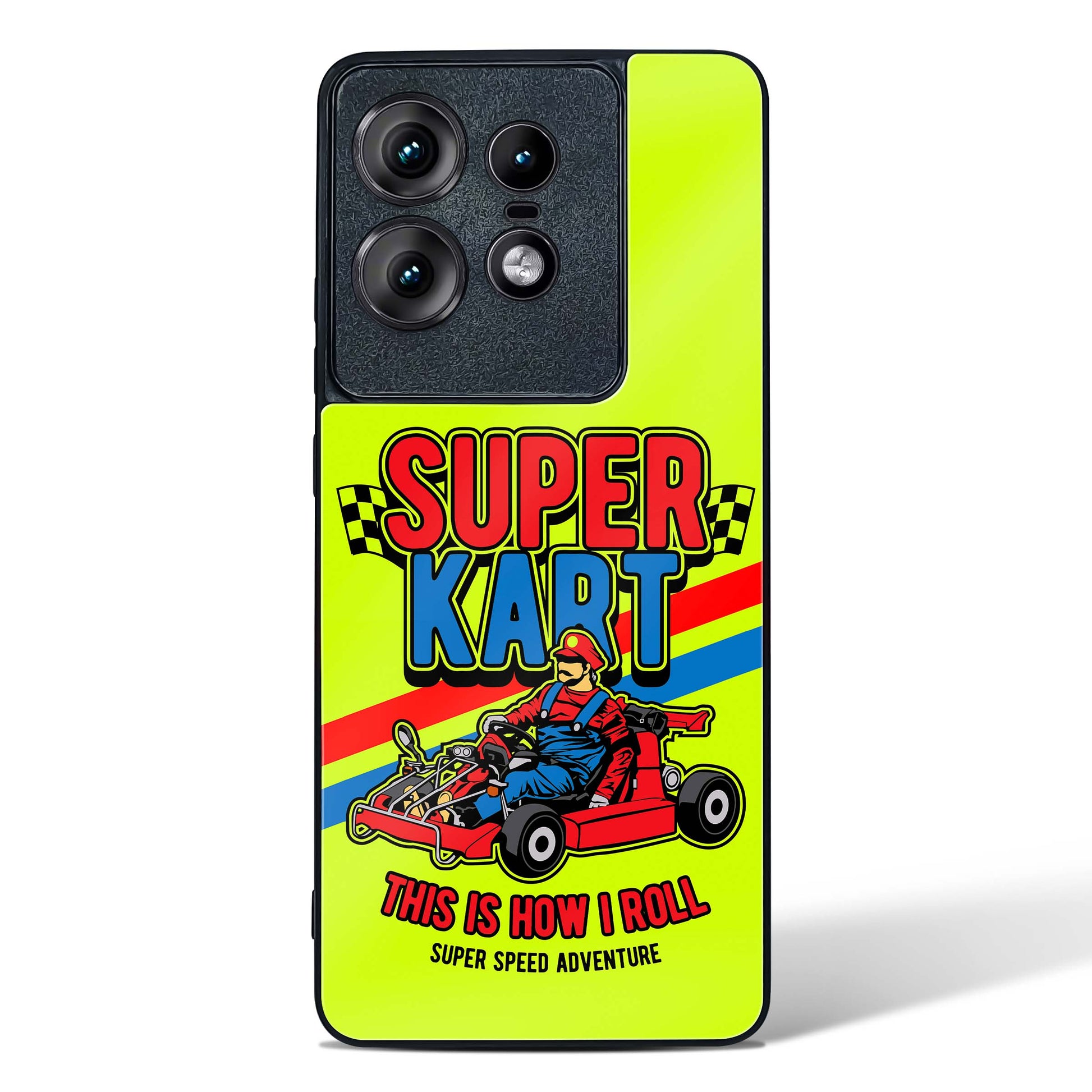 Super Kart Speedster Glass Phone Case-Motorola Edge 50 Pro