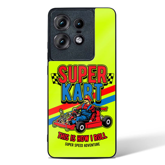 Super Kart Speedster Glass Phone Case-Motorola Edge 50 Pro
