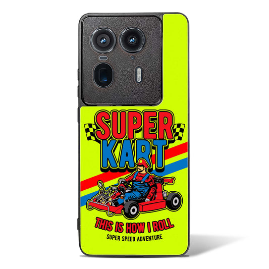Super Kart Speedster Glass Phone Case-Motorola Edge 50 Ultra