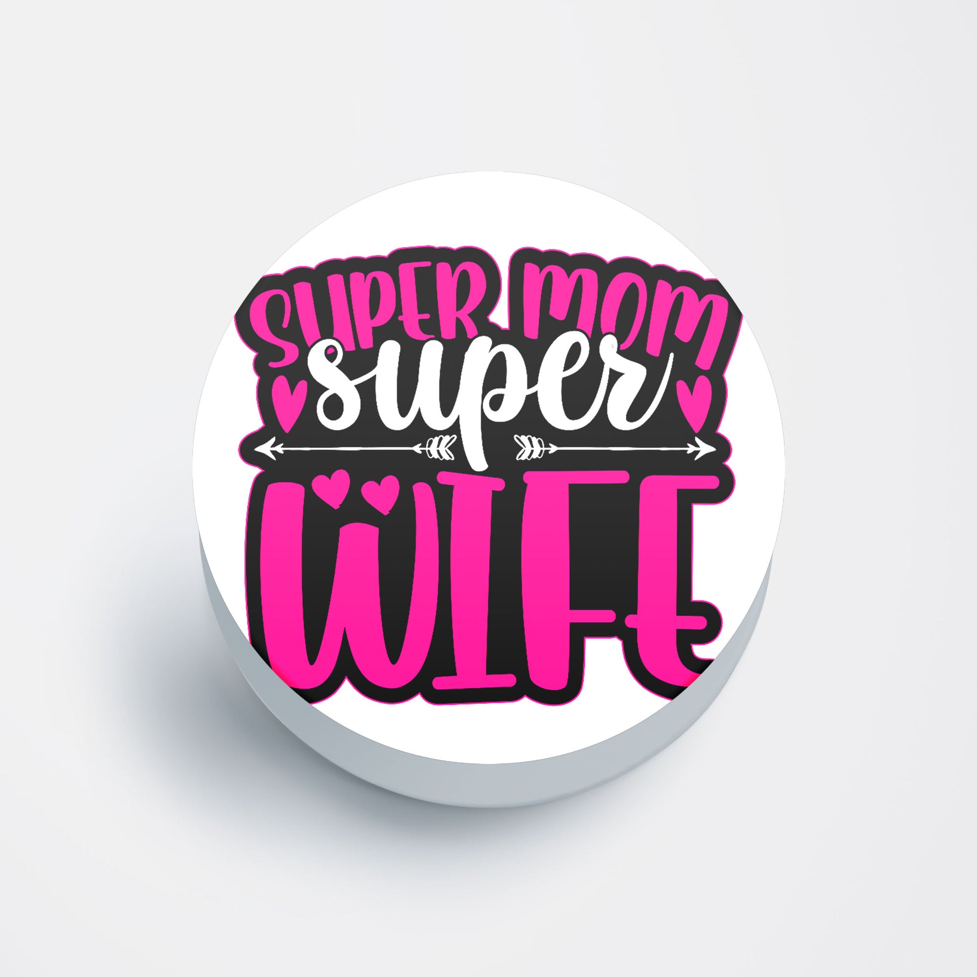Super Mon Super Wife Flat Pop Holder