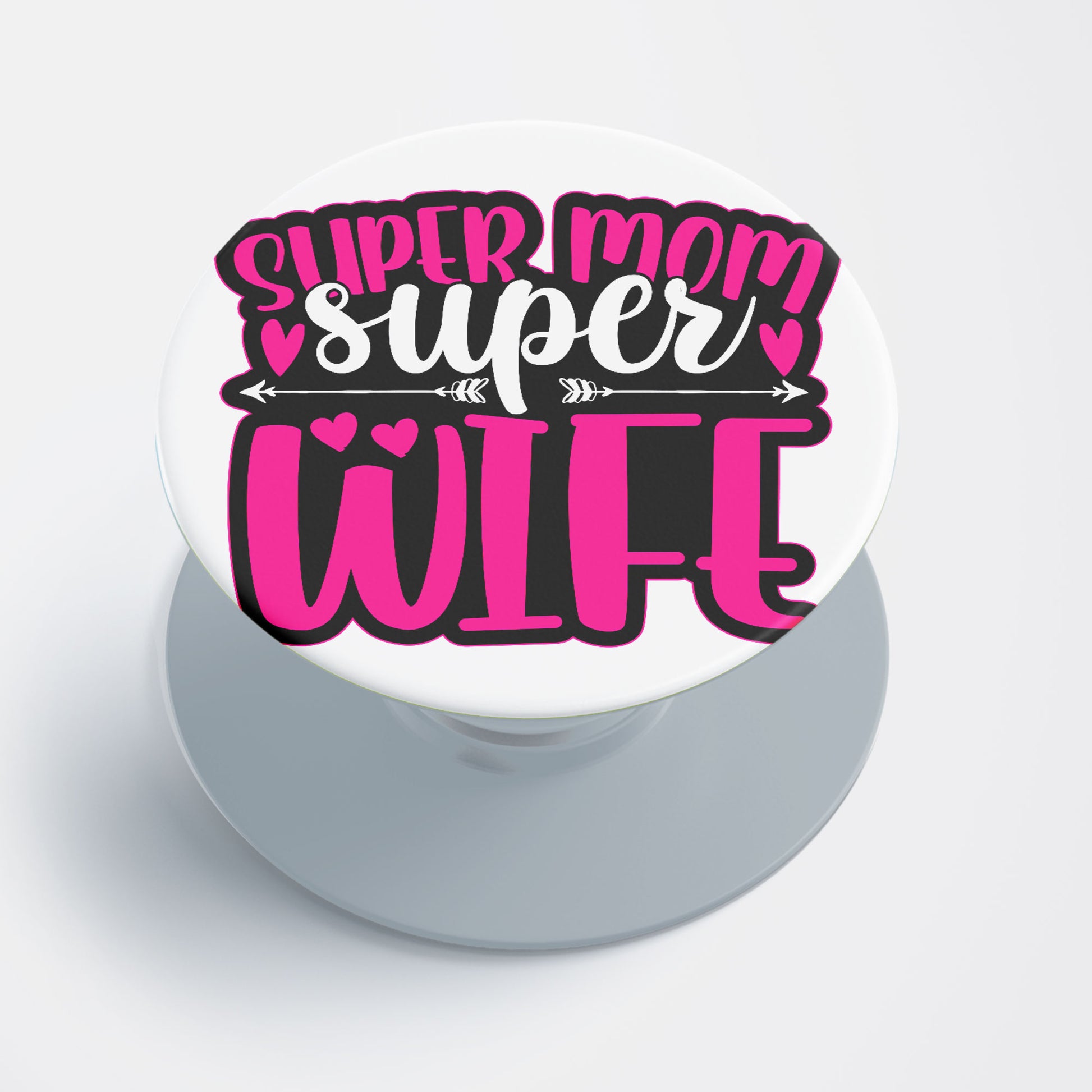 Super Mon Super Wife Flat Pop Holder