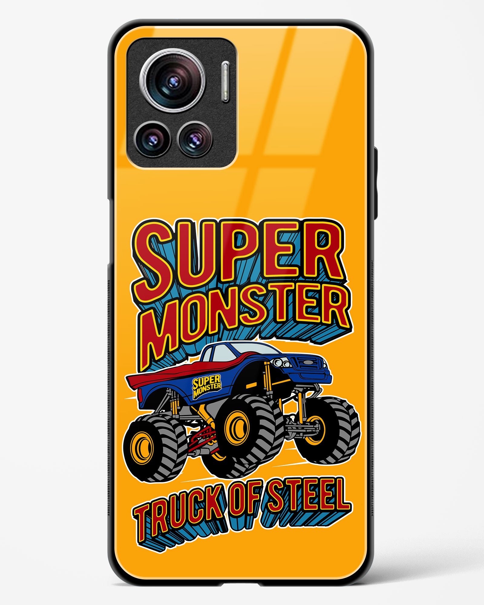 Super Monster Truck Glass Phone Case-Motorola Edge 30 Ultra