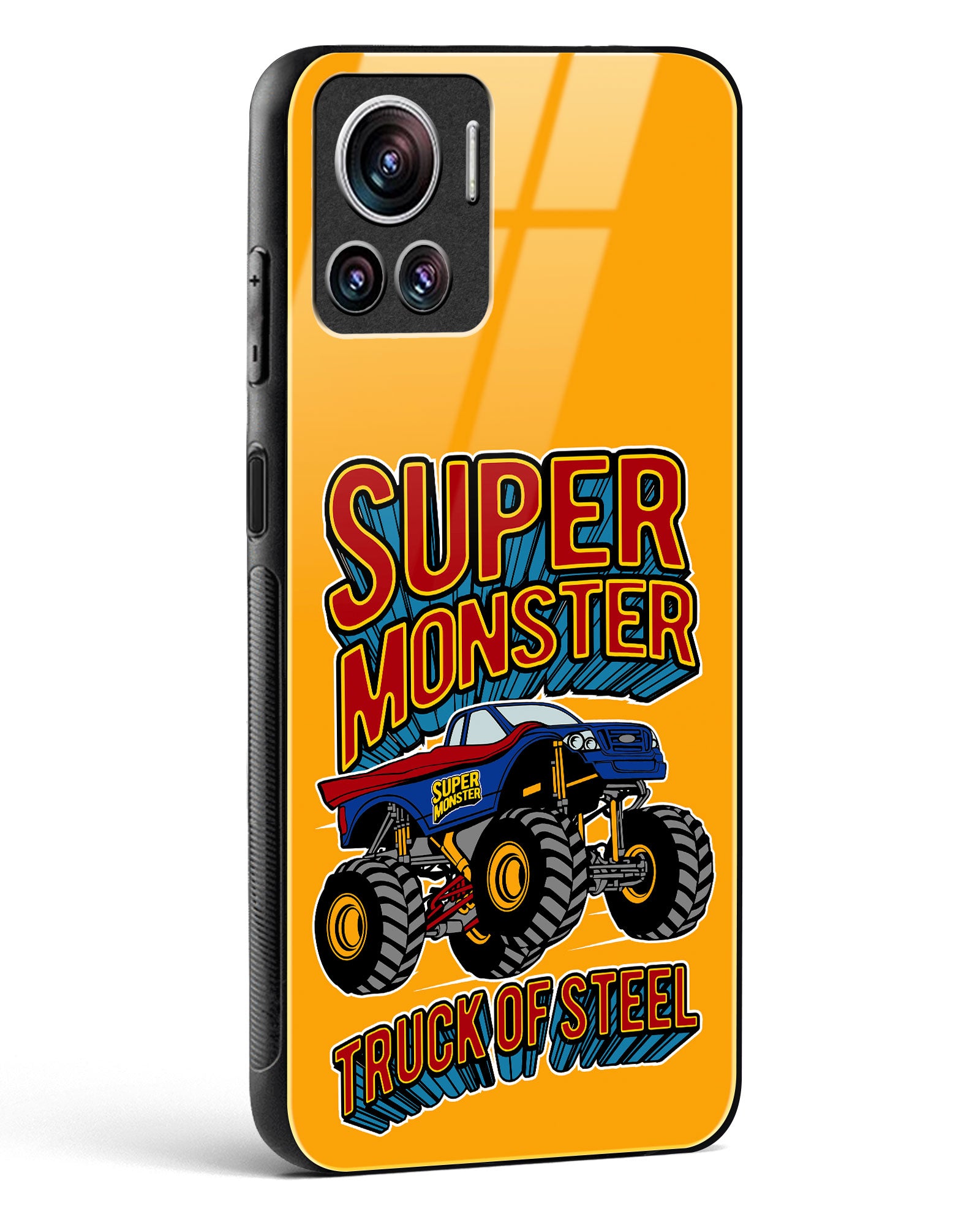Super Monster Truck Glass Phone Case-Motorola Edge 30 Ultra