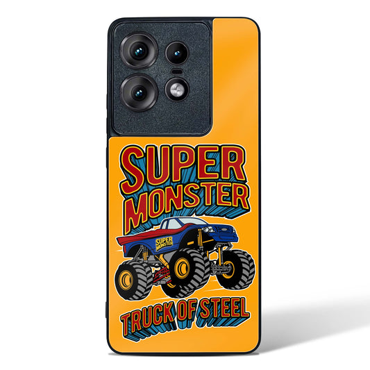 Super Monster Truck Glass Phone Case-Motorola Edge 50 Pro