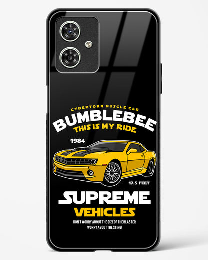 Supreme Vehicles Bumblebee Glass Phone Case-Moto G54 5G