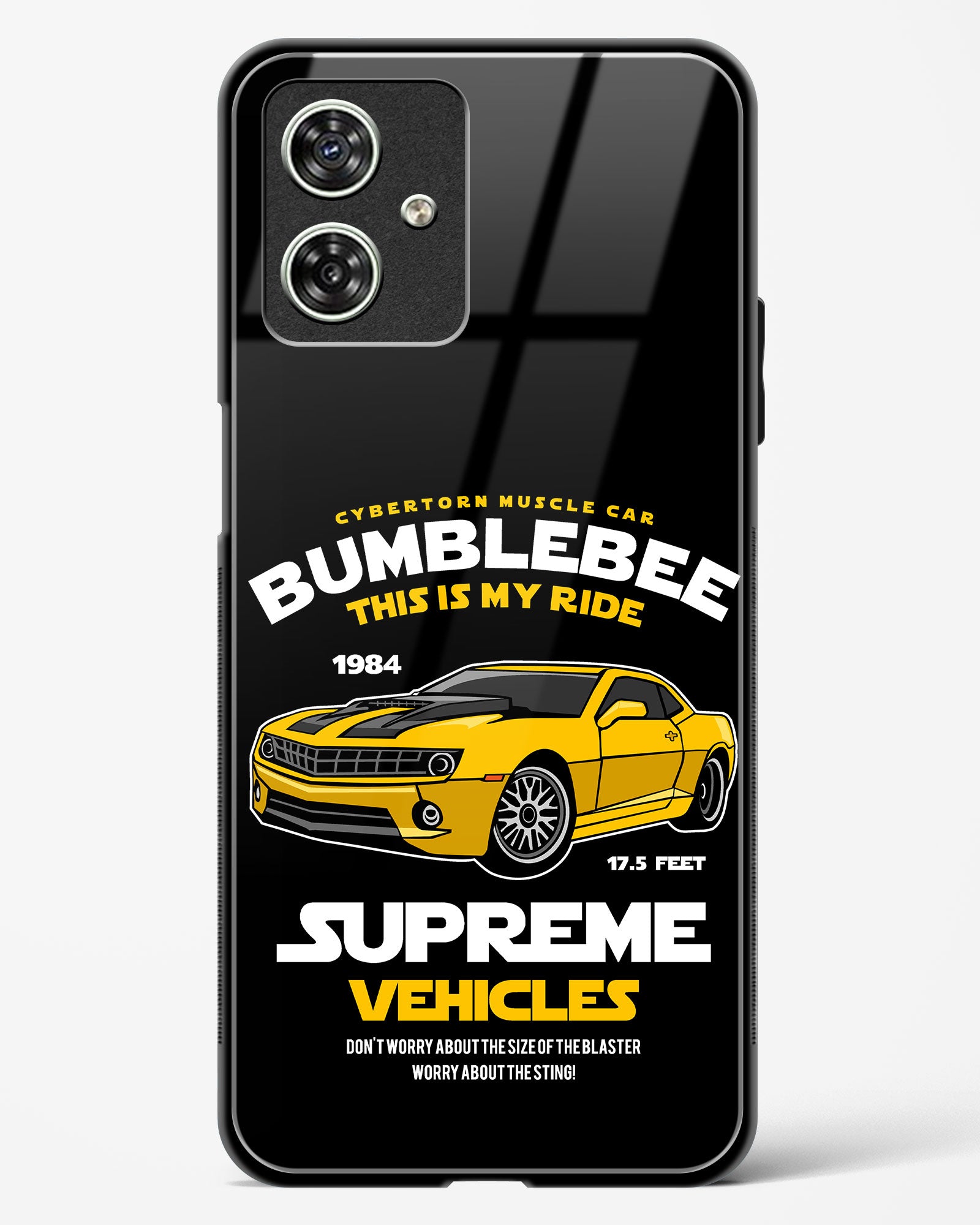 Supreme Vehicles Bumblebee Glass Phone Case-Moto G64 5G