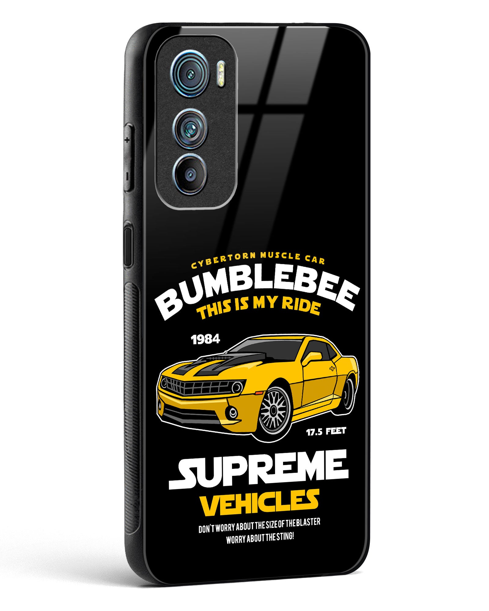 Supreme Vehicles Bumblebee Glass Phone Case-Motorola Edge 30