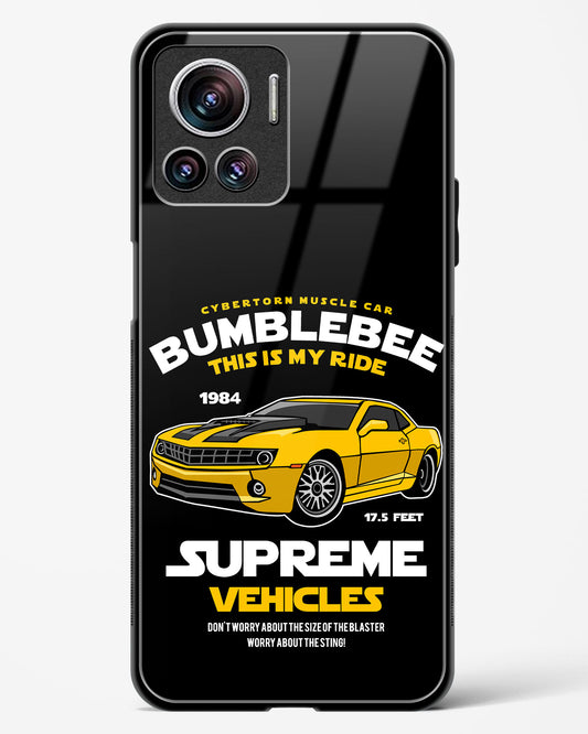 Supreme Vehicles Bumblebee Glass Phone Case-Motorola Edge 30 Ultra