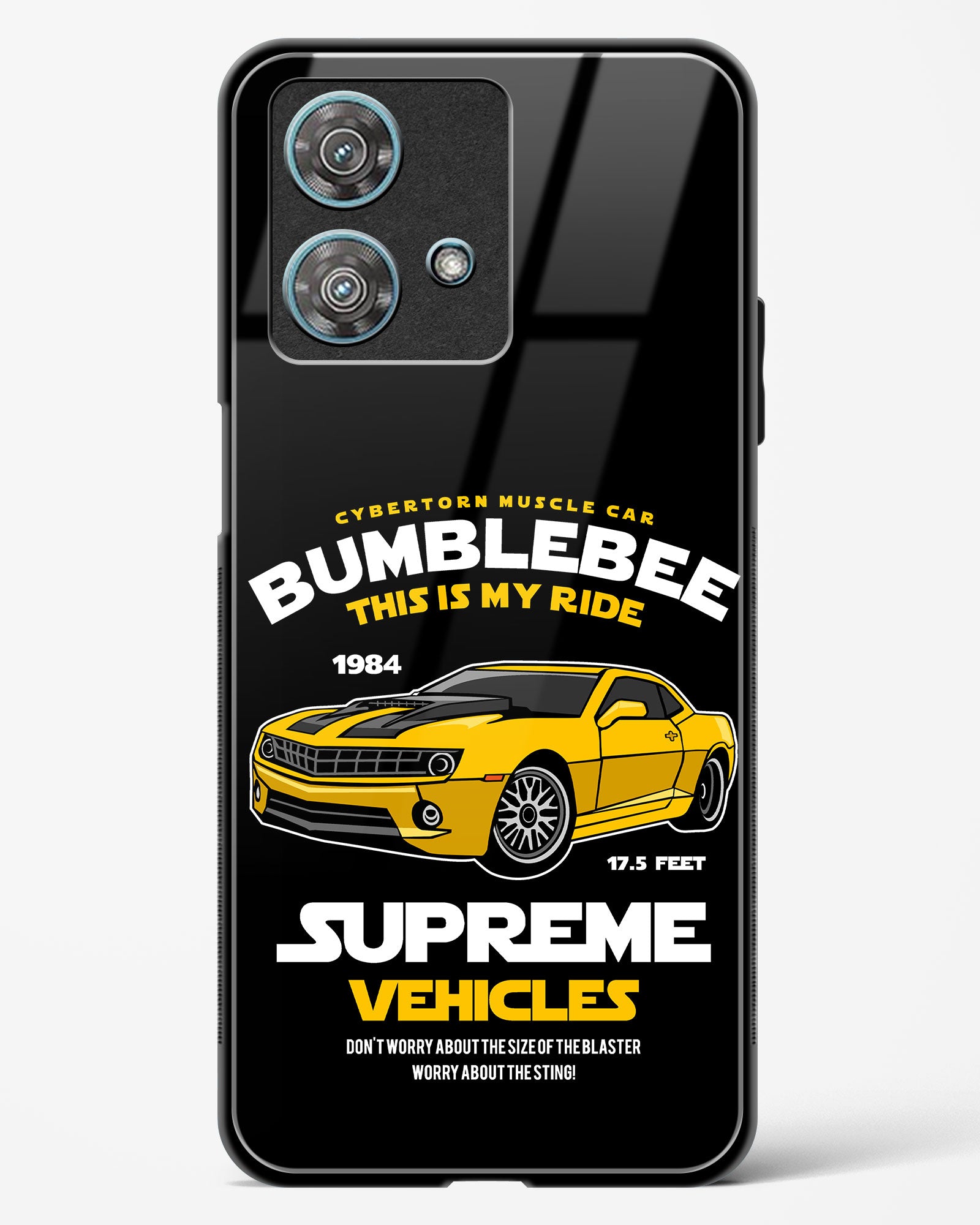 Supreme Vehicles Bumblebee Glass Phone Case-Motorola Edge 40 Neo