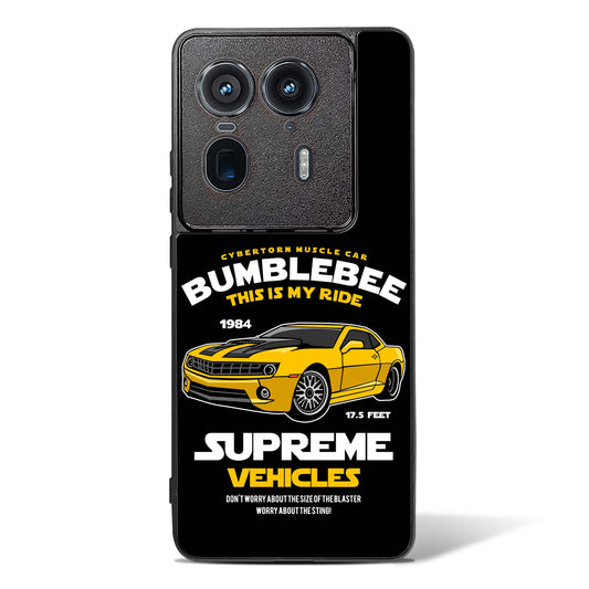 Supreme Vehicles Bumblebee Glass Phone Case-Motorola Edge 50 Ultra