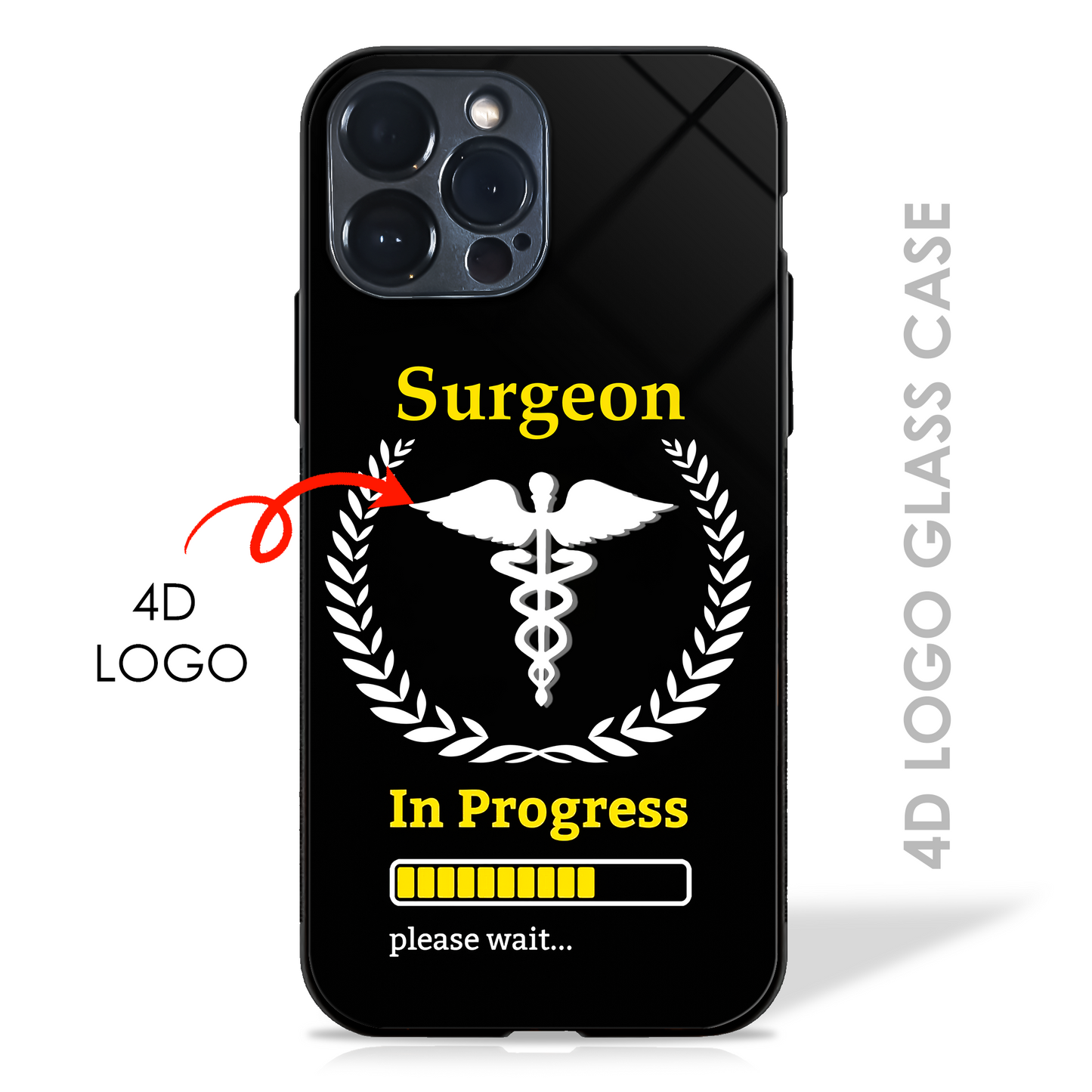 Your Dream Profession in Progress - 4D Logo Glass Case (20+ Professions)