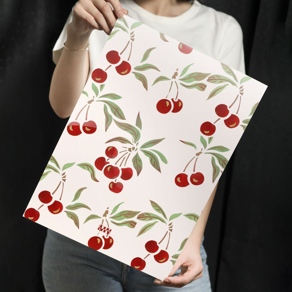 Sweet Cherry Art Metal-Poster