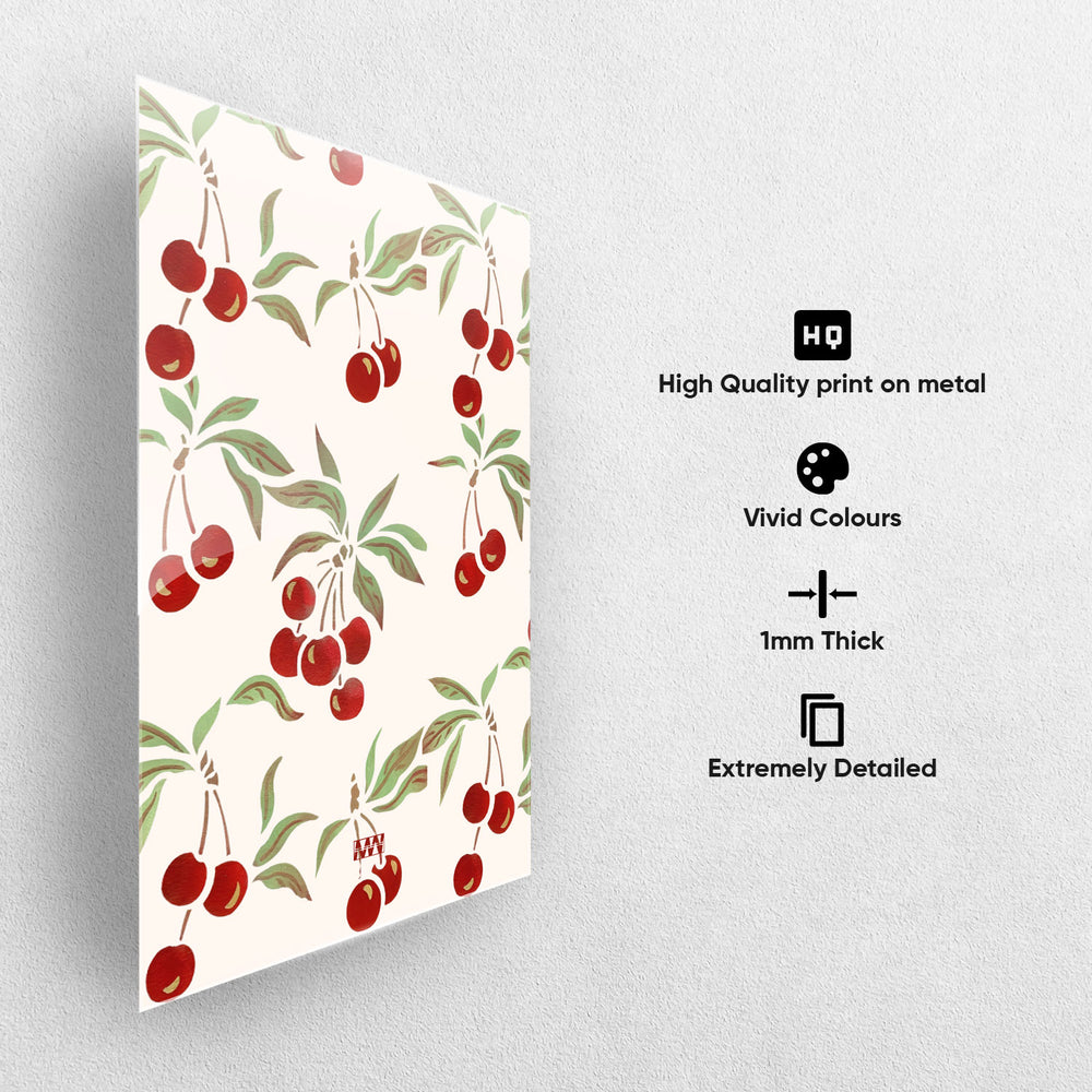 Sweet Cherry Art Metal-Poster