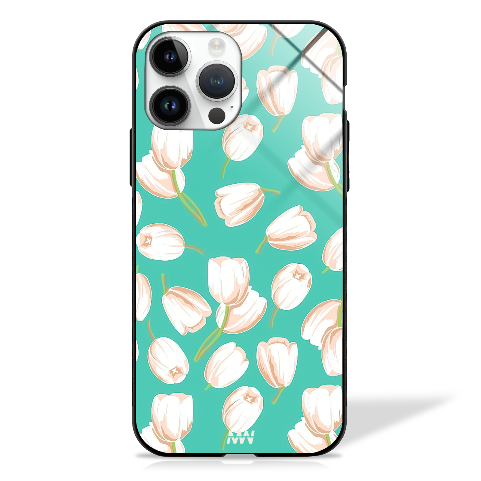 Sweet Jasmine Floral Pattern GLASS CASE -  - MW Stuffs - 