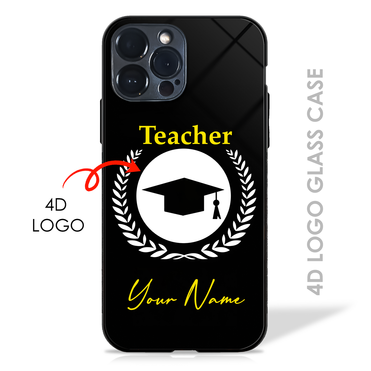 Your Name Dream Profession - 4D Logo Glass Case (20+ Professions)
