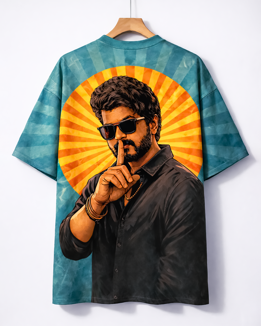 Thalapathy Mass Aura Statement Oversized T-Shirt