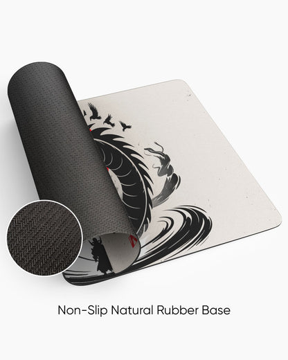 The Dragon and Samurai Desk Mat