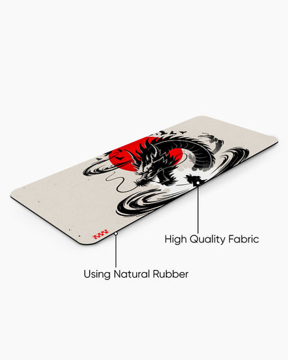 The Dragon and Samurai Desk Mat
