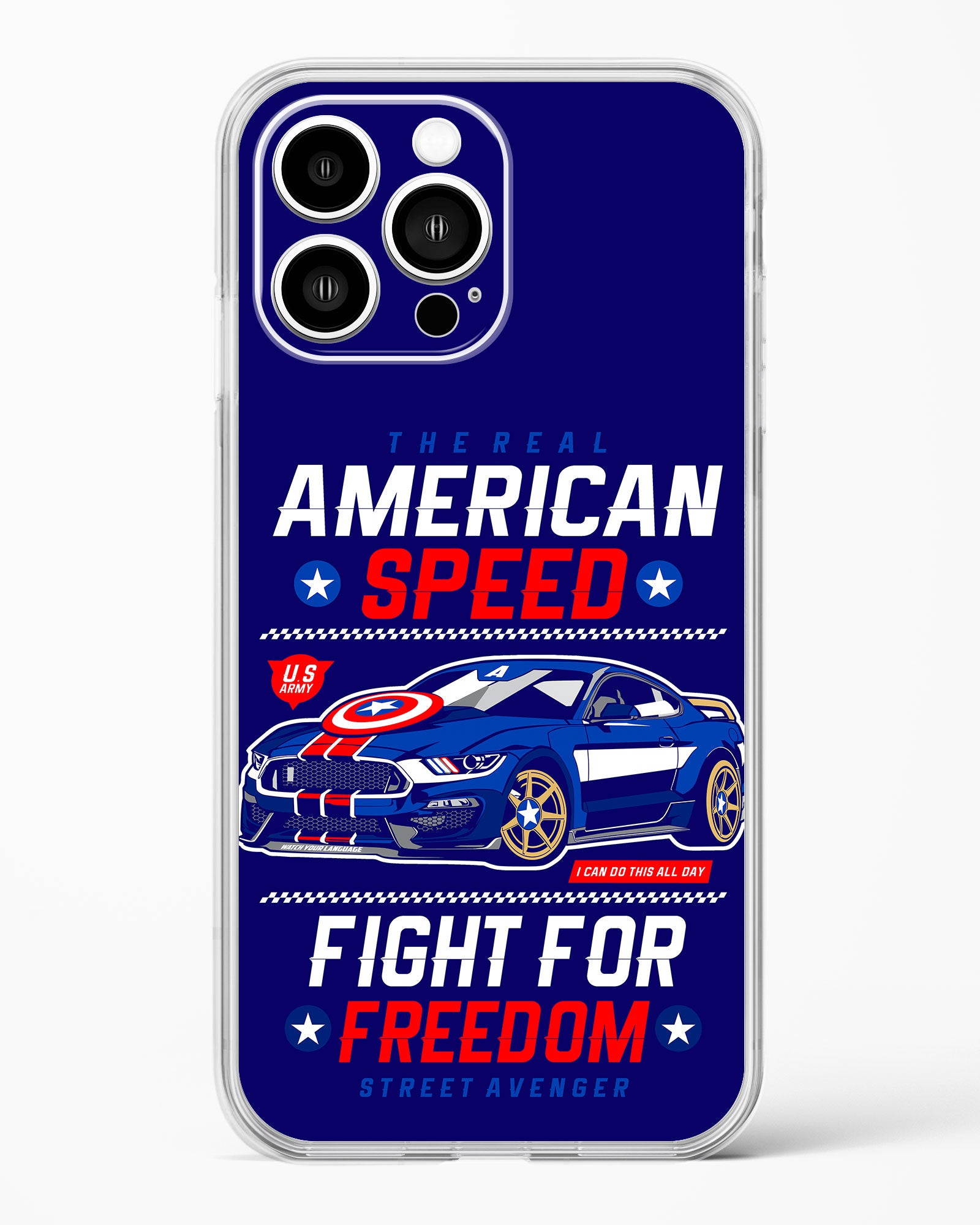 The Real American Speed Clear Silicone Case