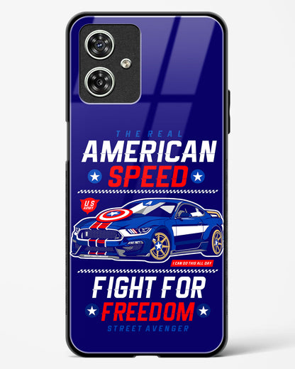 The Real American Speed Glass Phone Case-Moto G64 5G