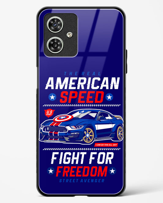 The Real American Speed Glass Phone Case-Moto G64 5G