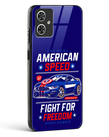 The Real American Speed Glass Phone Case-Moto G64 5G