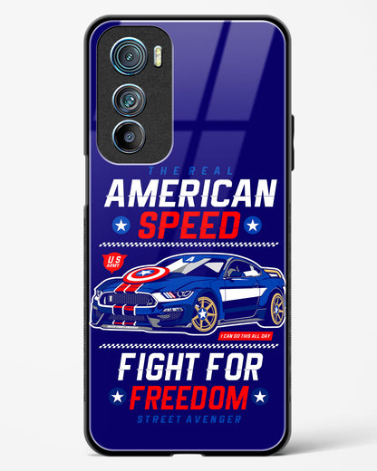 The Real American Speed Glass Phone Case-Motorola Edge 30