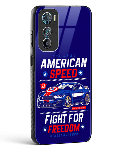 The Real American Speed Glass Phone Case-Motorola Edge 30