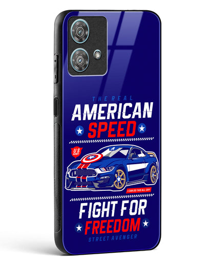 The Real American Speed Glass Phone Case-Motorola Edge 40 Neo