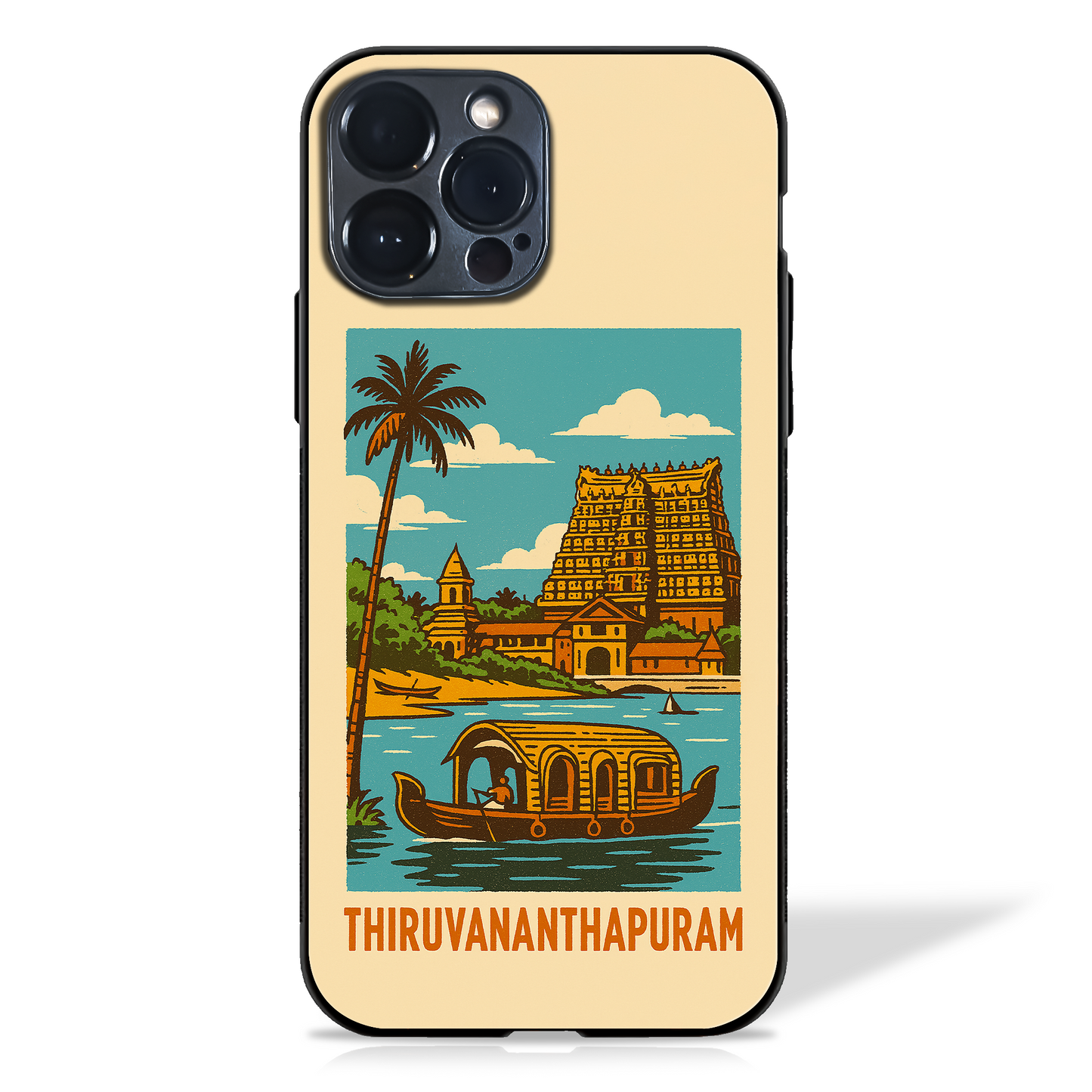 Iconic Cityscapes illustration Glass Case (18 cities)