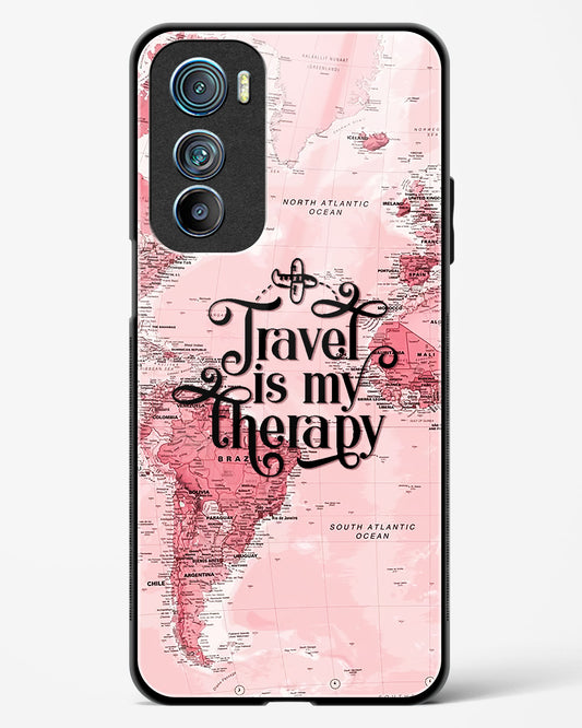 Travel is my Therapy Glass Phone Case-Motorola Edge 30