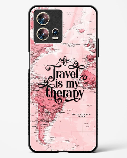 Travel is my Therapy Glass Phone Case-Motorola Edge 30 Fusion