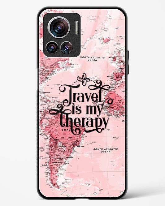 Travel is my Therapy Glass Phone Case-Motorola Edge 30 Ultra