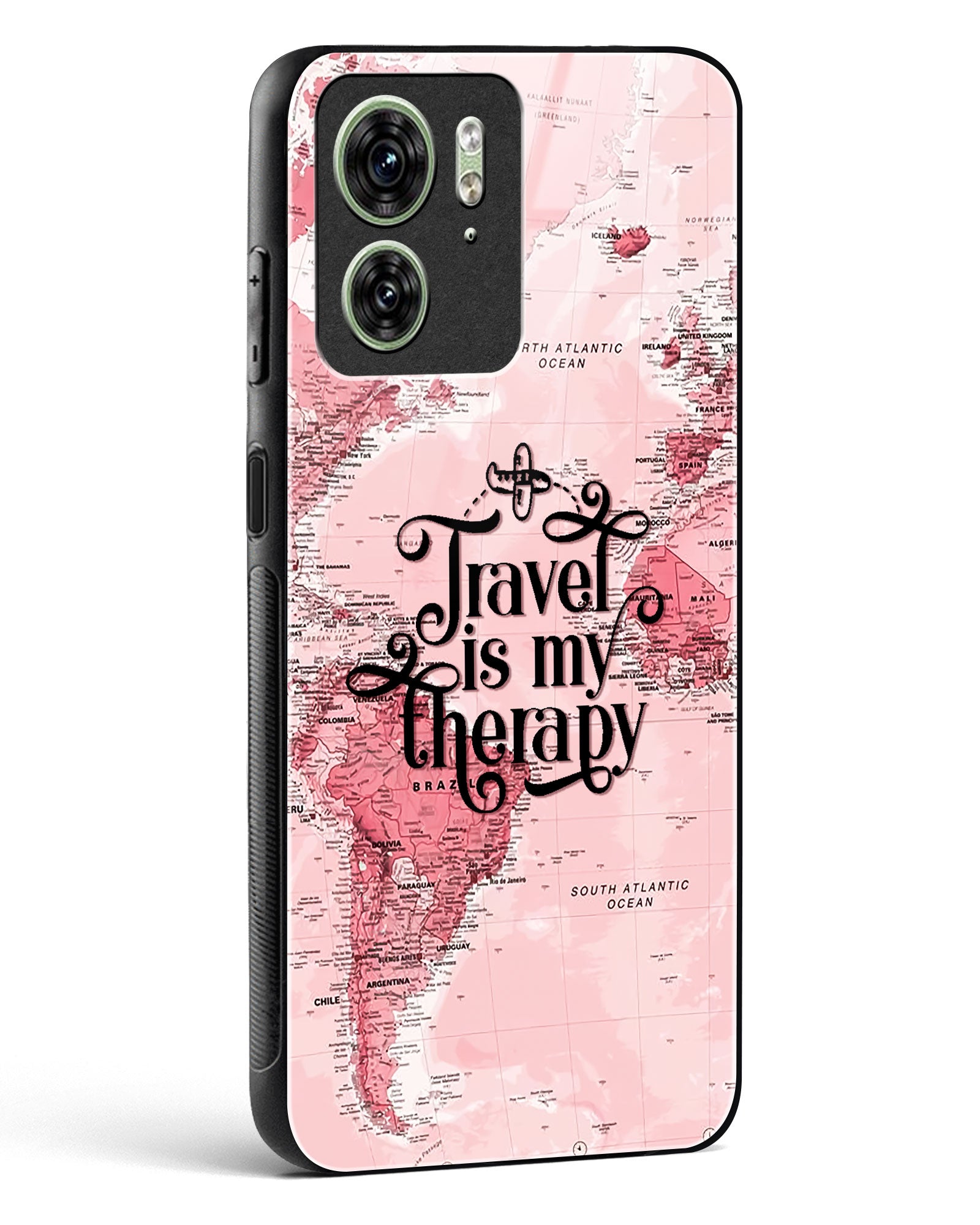 Travel is my Therapy Glass Phone Case-Motorola Edge 40