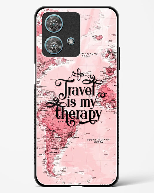 Travel is my Therapy Glass Phone Case-Motorola Edge 40 Neo